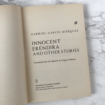 Innocent Eréndira and Other Stories by Gabriel Garcia Marquez [1979 TRADE PAPERBACK] - Bookshop Apocalypse