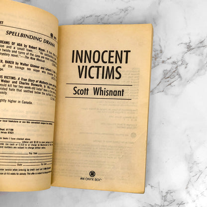 Innocent Victims by Scott Whisnant [FIRST EDITION] 1993 • Onyx True Crime