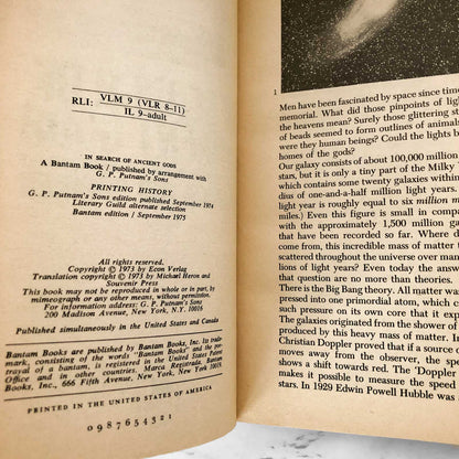 In Search of Ancient Gods by Erich von Däniken [1975 PAPERRBACK]