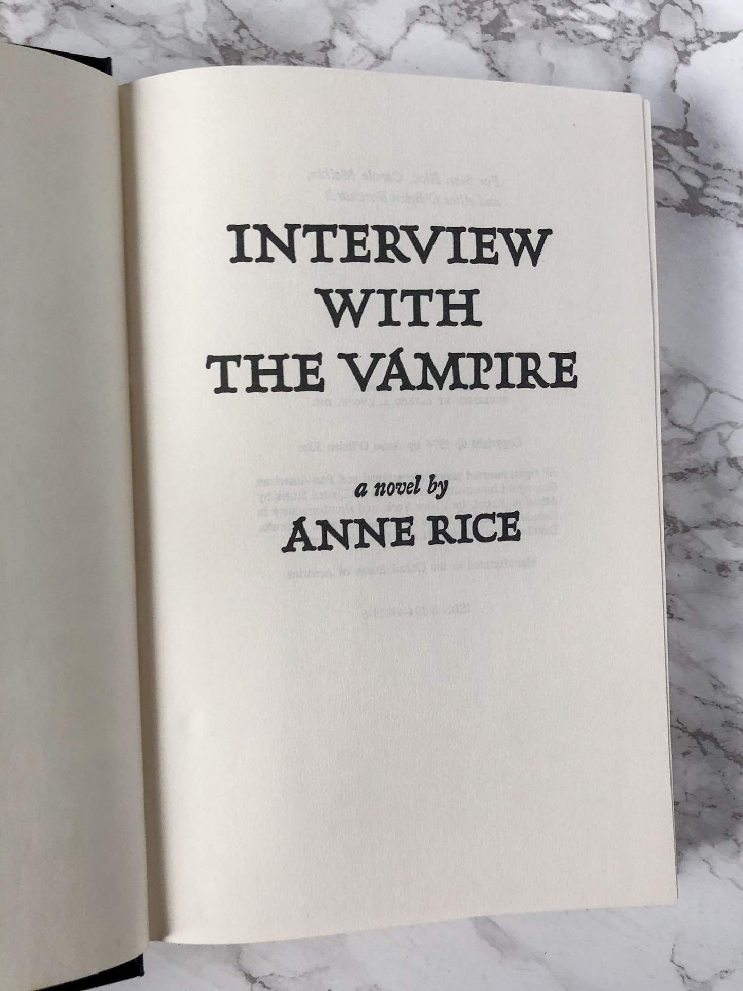 Interview With the Vampire by Anne Rice [FIRST BC EDITION / 1976] - Bookshop Apocalypse