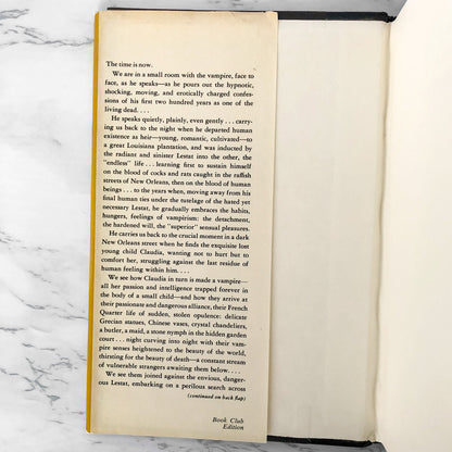 Interview With the Vampire by Anne Rice [FIRST BOOK CLUB EDITION / 1976]