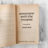 Interview With the Vampire by Anne Rice [1977 FIRST PAPERBACK PRINTING]