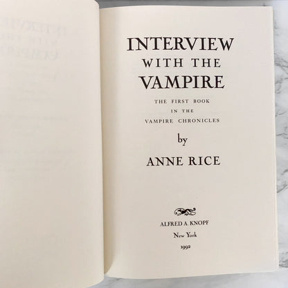 Interview With the Vampire by Anne Rice [FIRST EDITION]