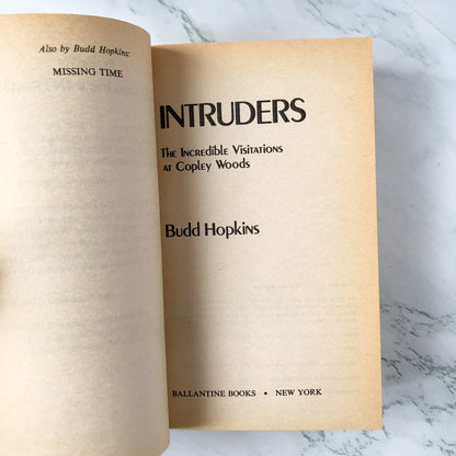 Intruders: The Incredible Visitations at Copley Woods by Budd Hopkins [1988 PAPERBACK] - Bookshop Apocalypse