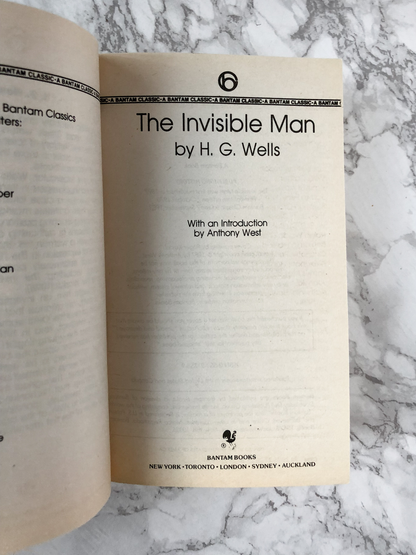 The Invisible Man by H.G. Wells [1983 PAPERBACK] - Bookshop Apocalypse