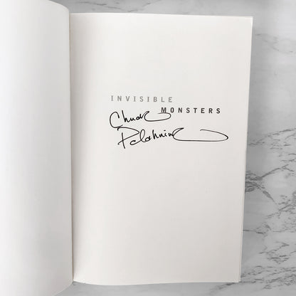 Invisible Monsters by Chuck Palahniuk SIGNED! [FIRST EDITION] 1999