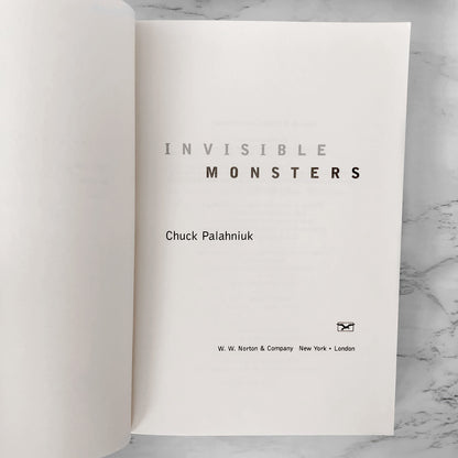 Invisible Monsters by Chuck Palahniuk SIGNED! [FIRST EDITION] 1999