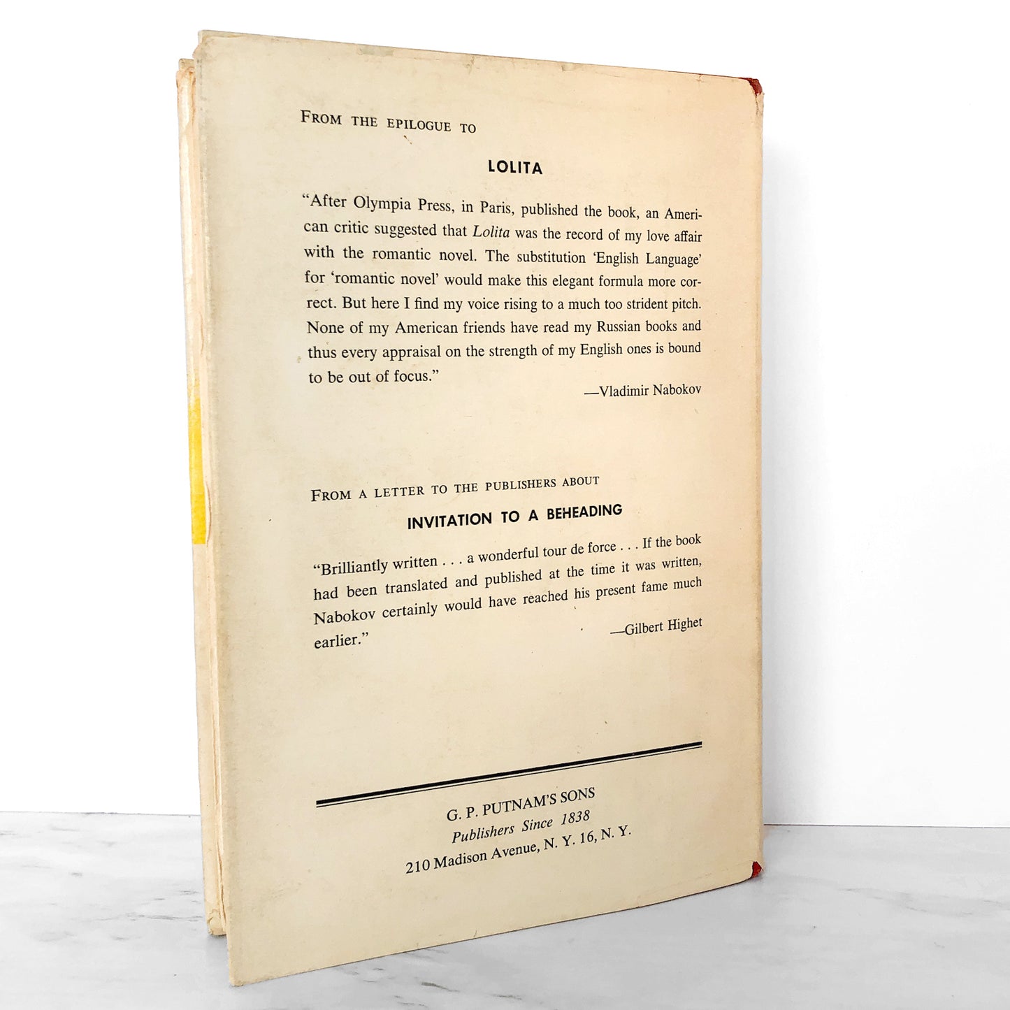 Invitation to a Beheading by Vladimir Nabokov [FIRST EDITION / 1959]