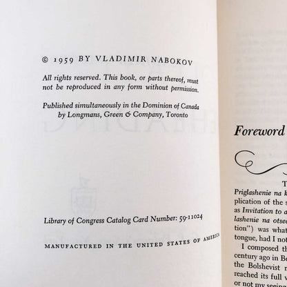 Invitation to a Beheading by Vladimir Nabokov [FIRST EDITION / 1959]