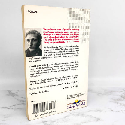 I Pass Like Night by Jonathan Ames [FIRST PAPERBACK PRINTING] 1990