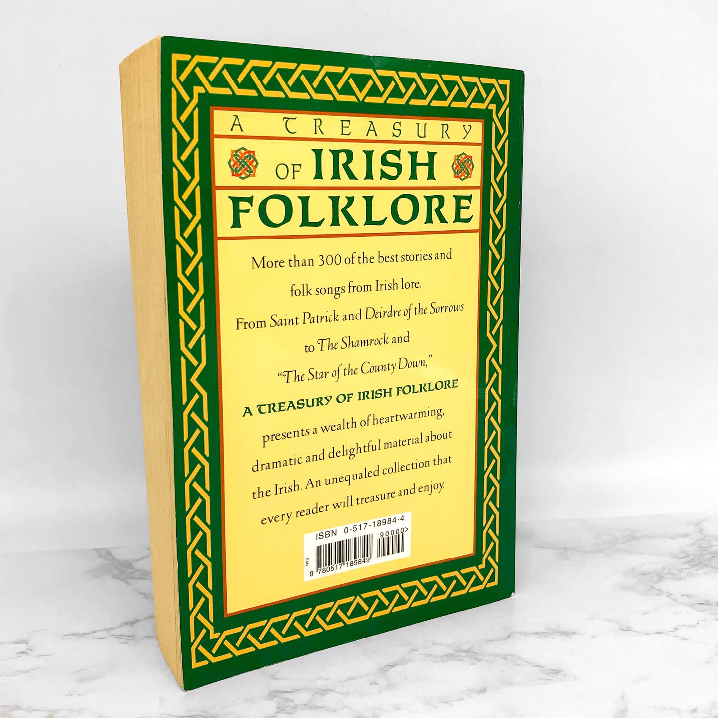 A Treasury of Irish Folklore edited by Padraic Colum [1982 TRADE PAPERBACK]
