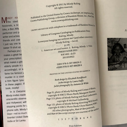 Is Everyone Hanging Out Without Me? by Mindy Kaling [FIRST EDITION] - Bookshop Apocalypse