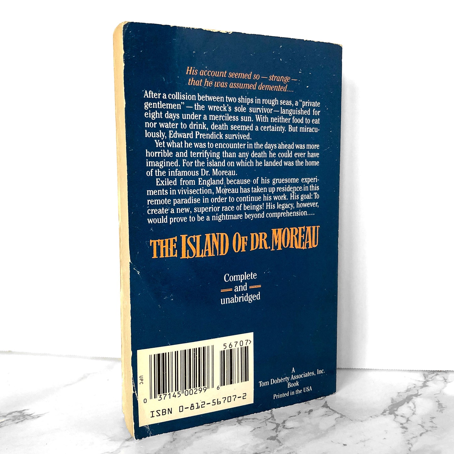 The Island of Dr. Moreau by H.G. Wells [1996 TOR PAPERBACK]