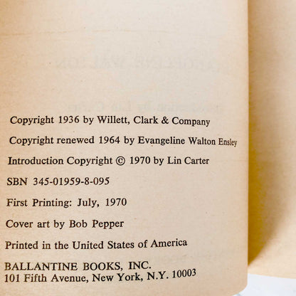 Island of the Mighty by Evangeline Walton [FIRST EDITION / FIRST PRINTING] 1970