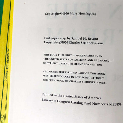 Islands in the Stream by Ernest Hemingway [1970 HARDCOVER]