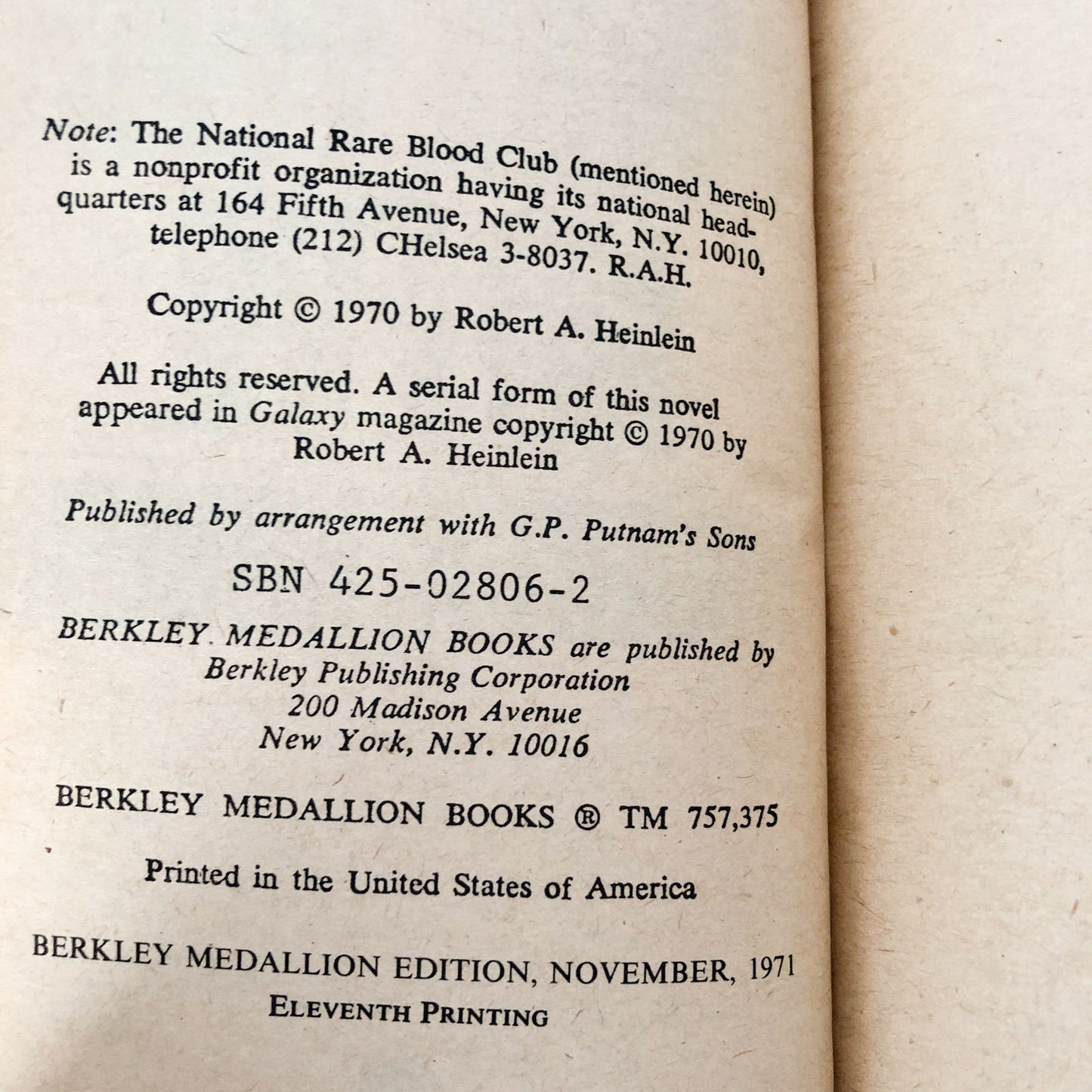 I Will Fear No Evil by Robert A. Heinlein [1971 PAPERBACK]