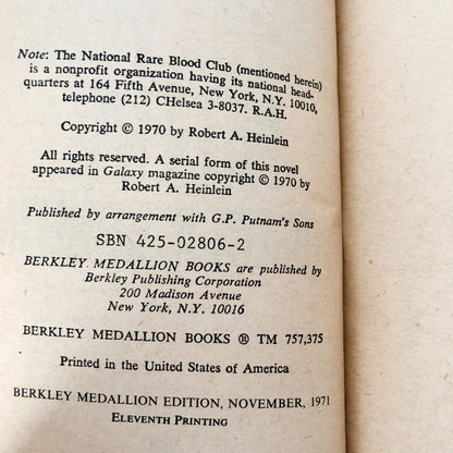 I Will Fear No Evil by Robert A. Heinlein [1971 PAPERBACK]