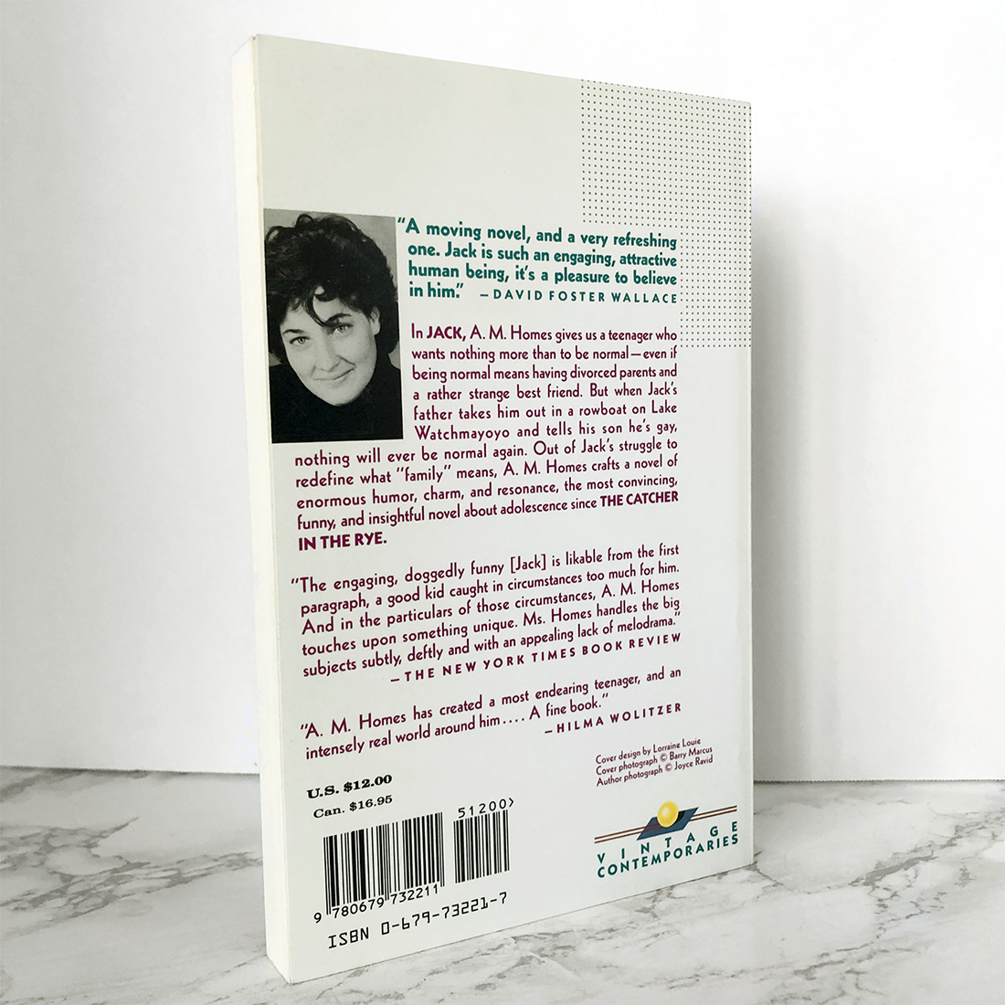 Jack by A.M. Homes [FIRST PAPERBACK EDITION / 1990]