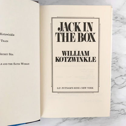 Jack in the Box by William Kotzwinkle [FIRST EDITION / FIRST PRINTING] 1980