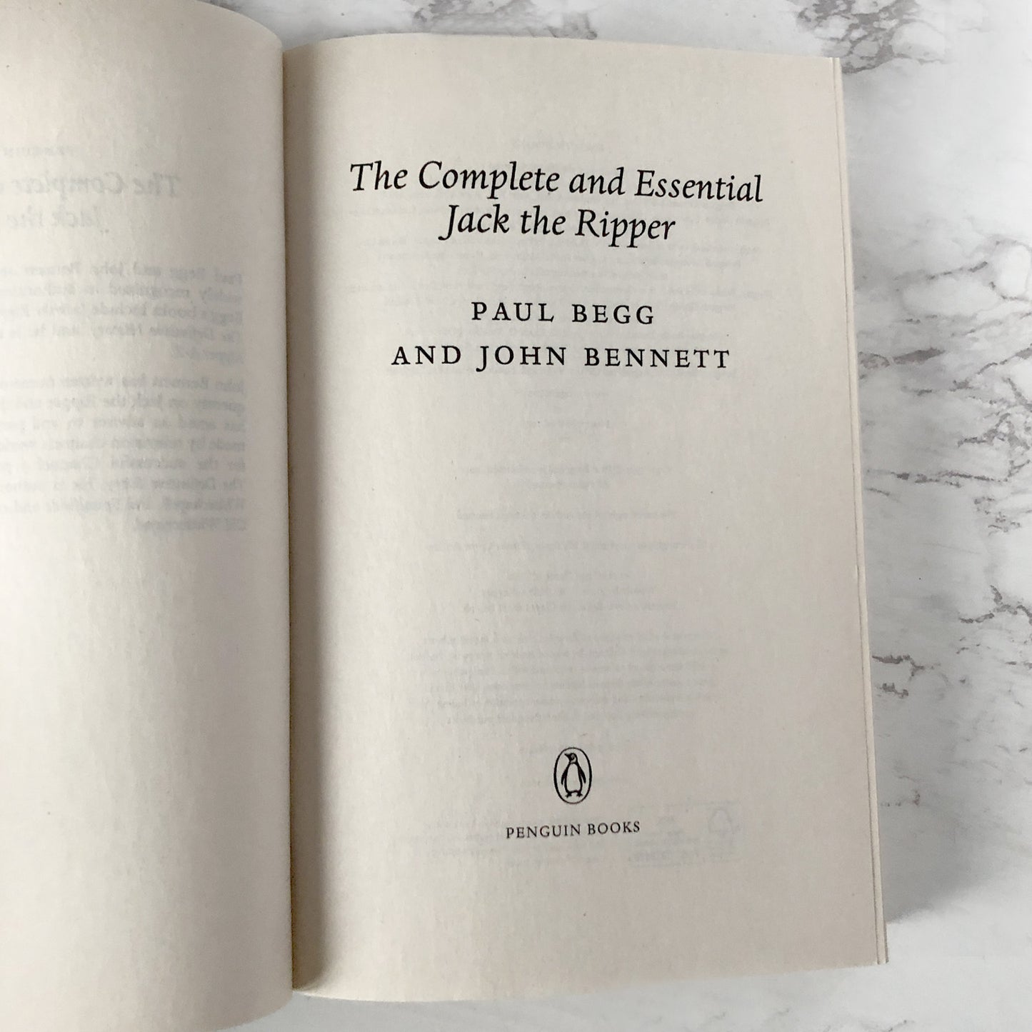 The Complete & Essential Jack the Ripper by Paul Begg & John Bennett [TRADE PAPERBACK] 2013 • Penguin