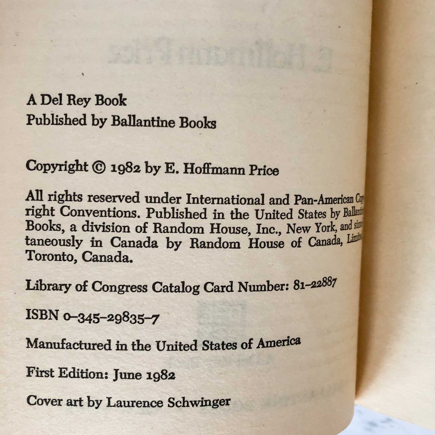 The Jade Enchantress by E. Hoffmann Price [FIRST EDITION PAPERBACK] 1982