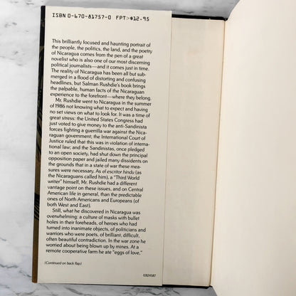 The Jaguar Smile: A Nicaraguan Journey by Salman Rushdie [FIRST EDITION / FIRST PRINTING]