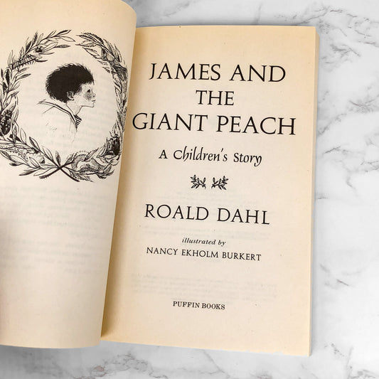James and the Giant Peach by Roald Dahl [1988 TRADE PAPERBACK]