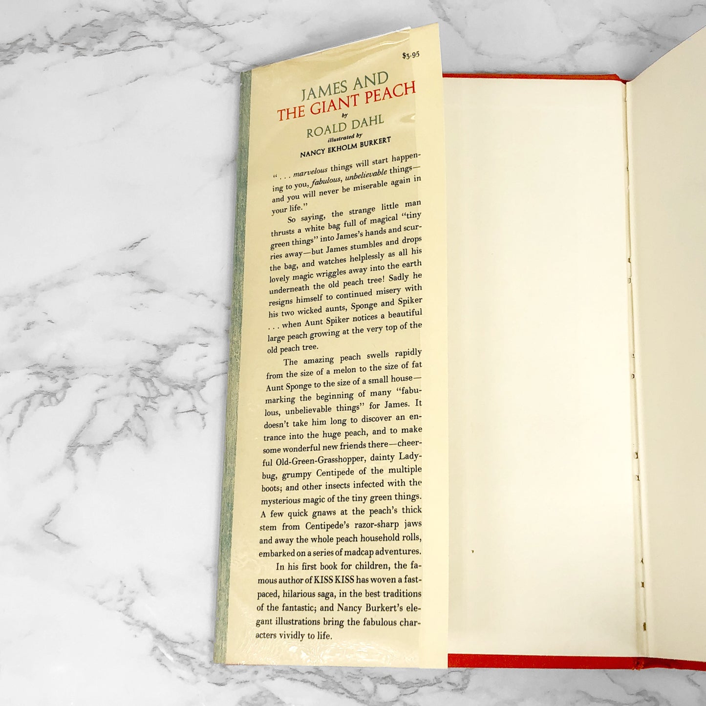 James and the Giant Peach by Roald Dahl [FIRST EDITION] 1961 • Mint!