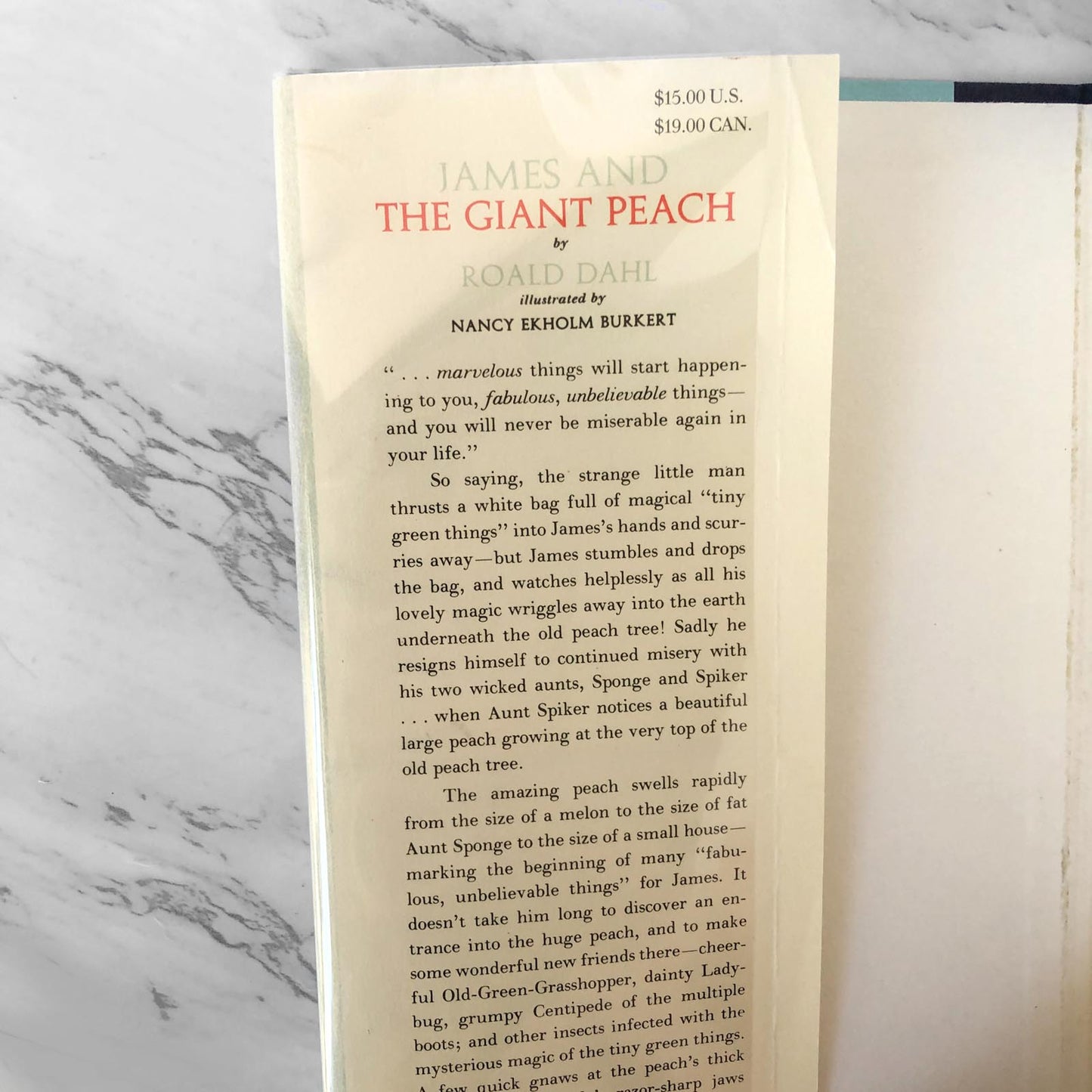 James and the Giant Peach by Roald Dahl [U.S. FIRST EDITION / 1961]