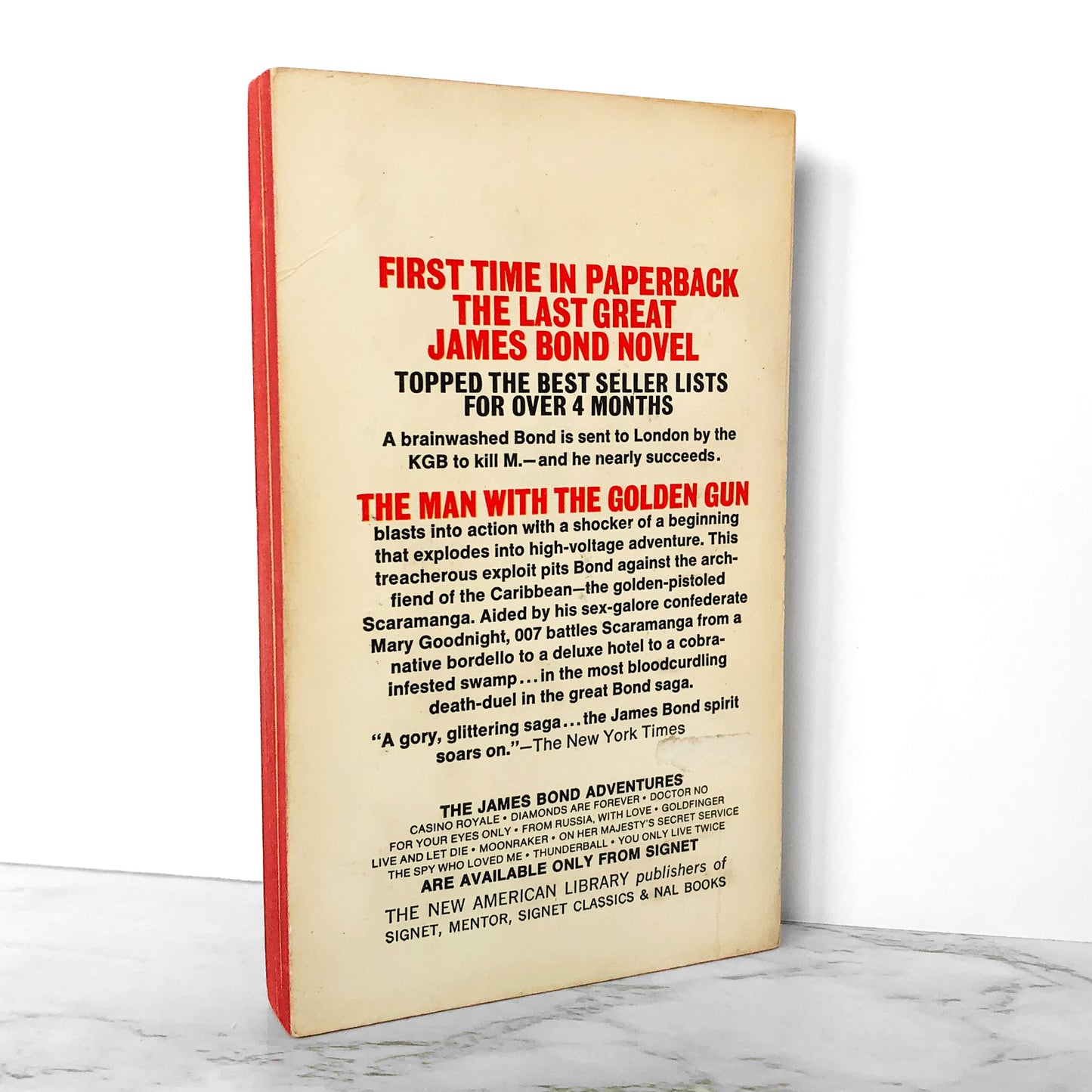 The Man With the Golden Gun by Ian Fleming [FIRST PAPERBACK PRINTING] 1966