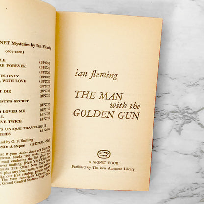 The Man With the Golden Gun by Ian Fleming [FIRST PAPERBACK PRINTING] 1966