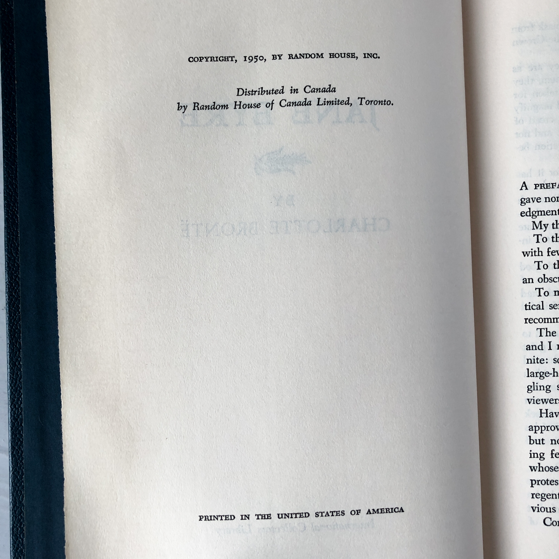 Jane Eyre by Charlotte Bronte [1950 - INTERNATIONAL COLLECTOR'S LIBRARY] - Bookshop Apocalypse