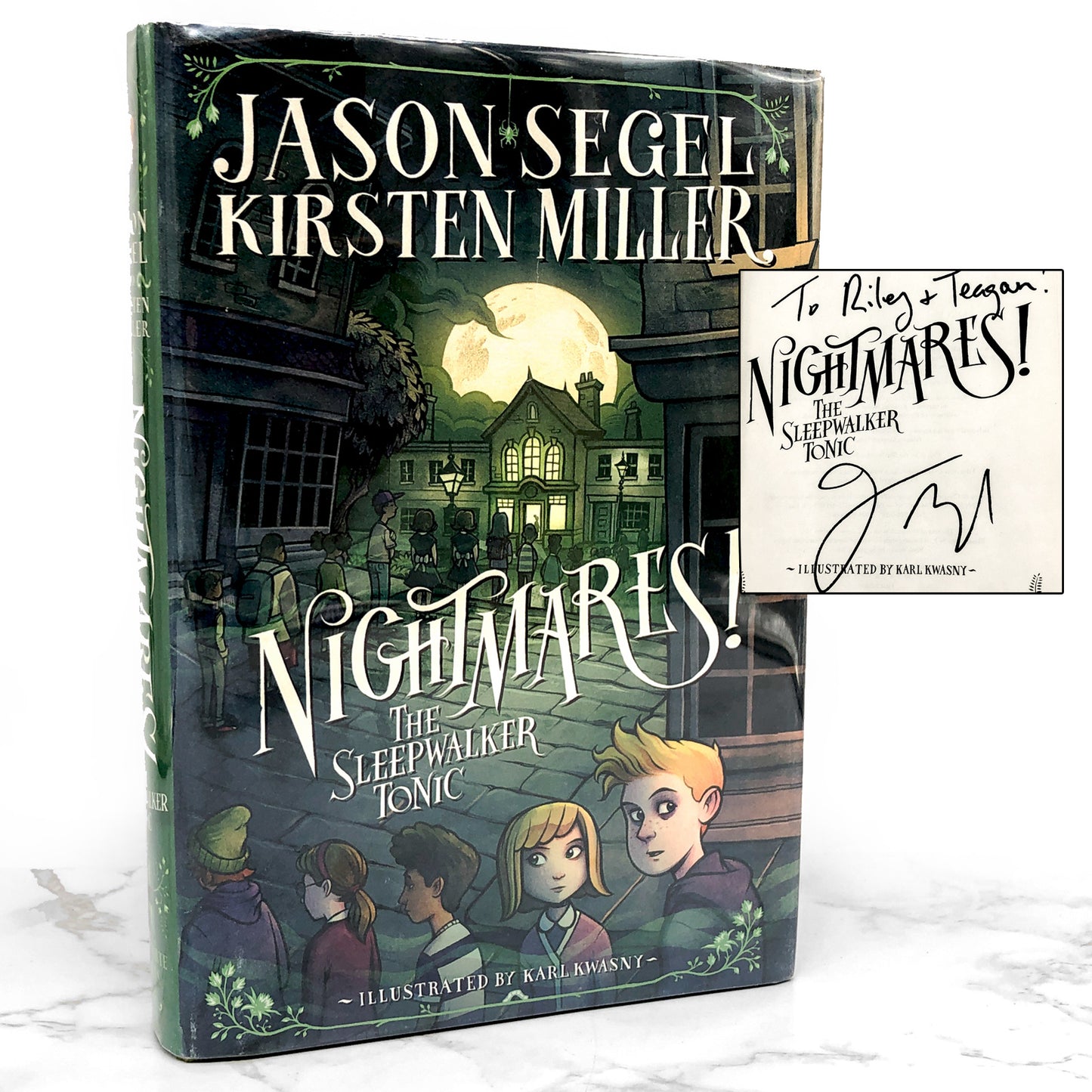 Nightmares! The Sleepwalker Tonic by Jason Segel & Kirsten Miller SIGNED! [FIRST EDITION] 2015 • Delacorte