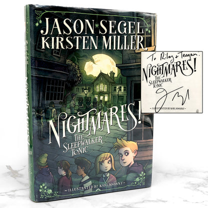 Nightmares! The Sleepwalker Tonic by Jason Segel & Kirsten Miller SIGNED! [FIRST EDITION] 2015 • Delacorte