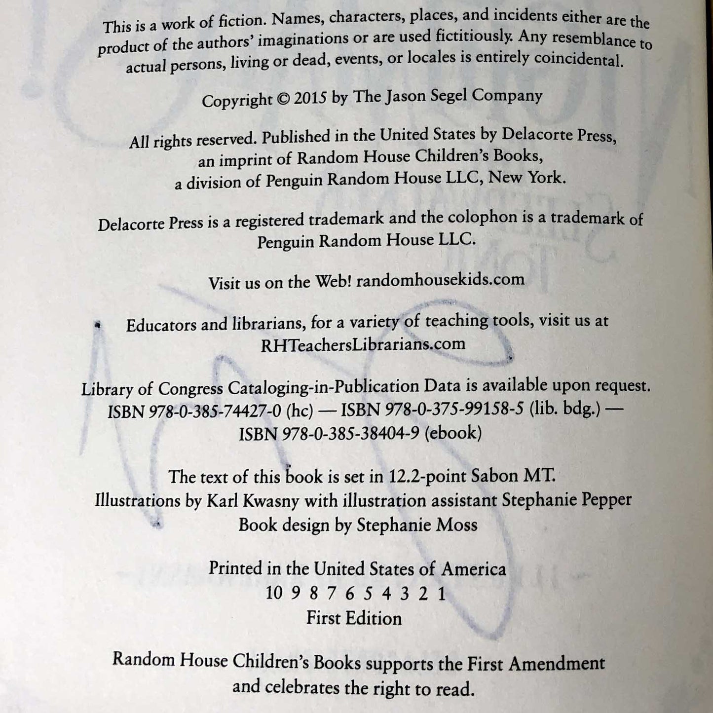 Nightmares! The Sleepwalker Tonic by Jason Segel & Kirsten Miller SIGNED! [FIRST EDITION] 2015 • Delacorte