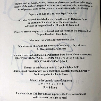 Nightmares! The Sleepwalker Tonic by Jason Segel & Kirsten Miller SIGNED! [FIRST EDITION] 2015 • Delacorte