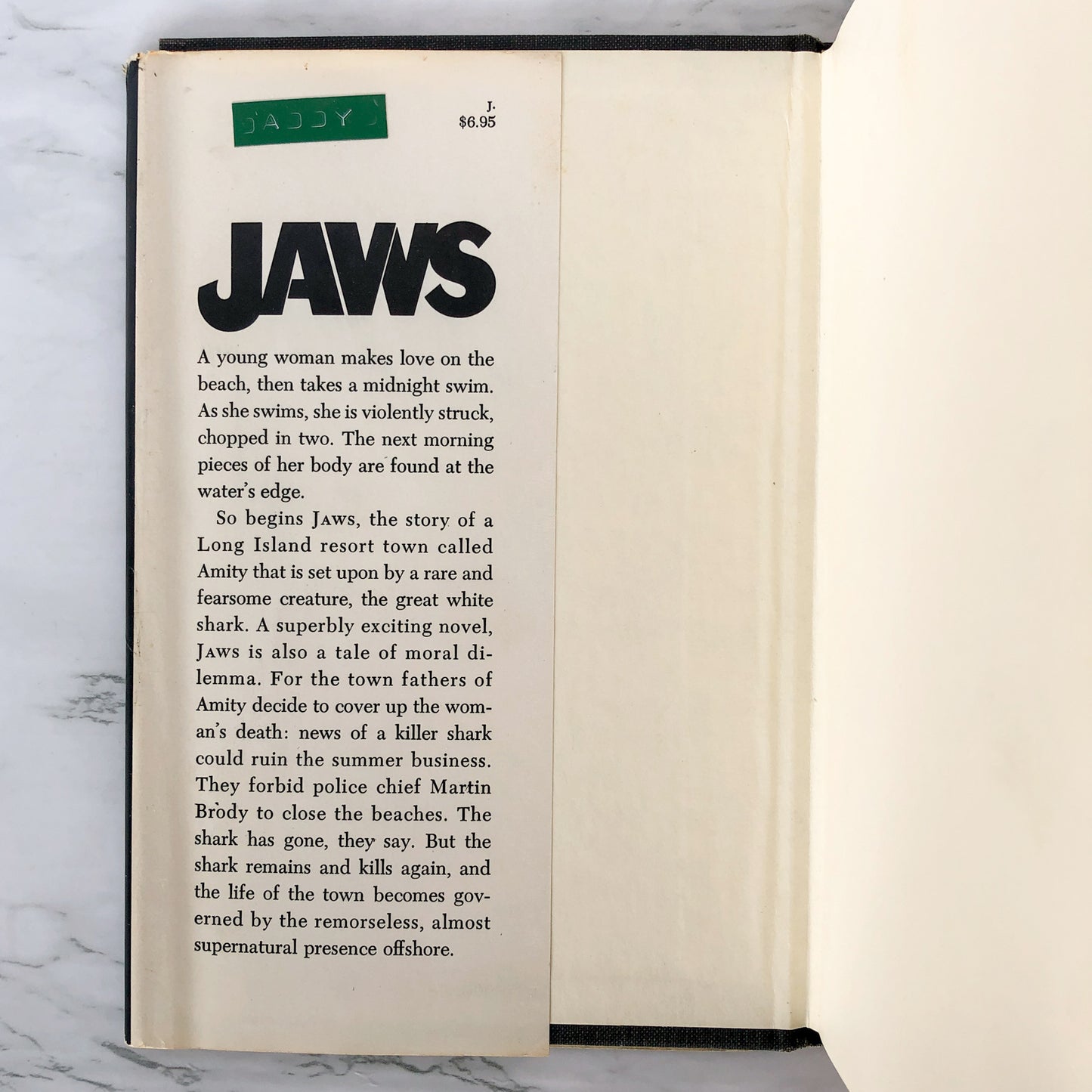 Jaws by Peter Benchley [FIRST EDITION / FIRST PRINTING]