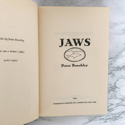 Jaws by Peter Benchley [FIRST EDITION / FIRST PRINTING]