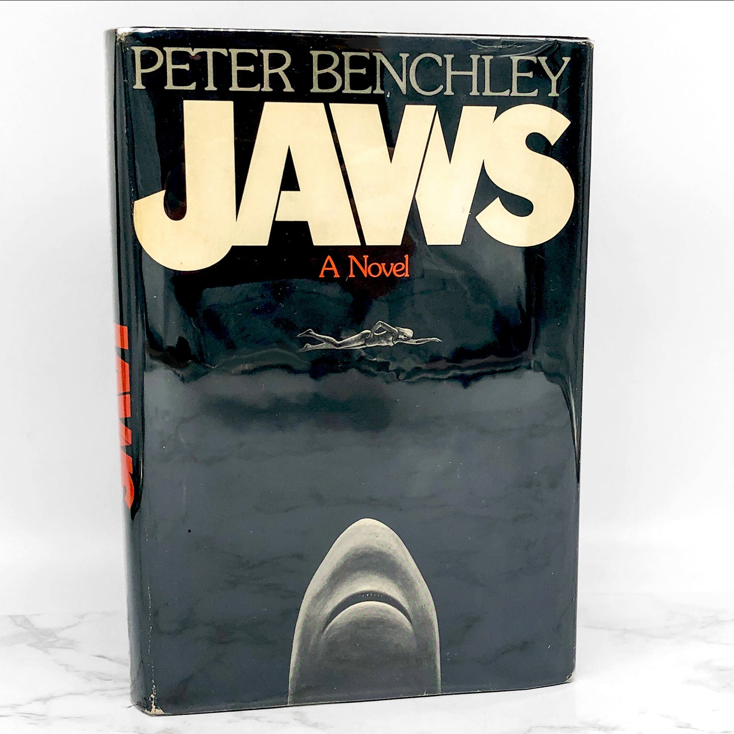 JAWS by Peter Benchley [FIRST EDITION • FIRST PRINTING] 1974 • Doubleday