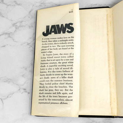 JAWS by Peter Benchley [FIRST EDITION • FIRST PRINTING] 1974 • Doubleday
