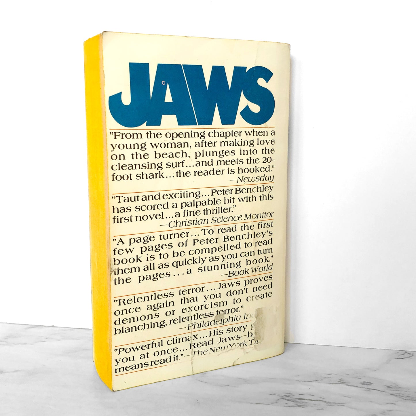 Jaws by Peter Benchley [1975 PAPERBACK]