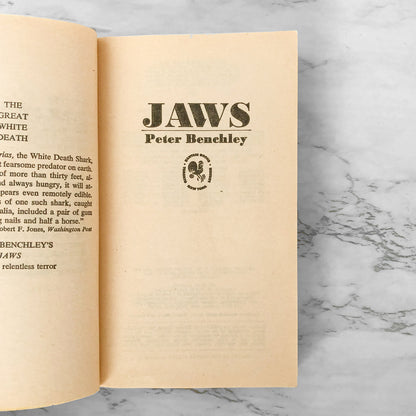 Jaws by Peter Benchley [1975 PAPERBACK]