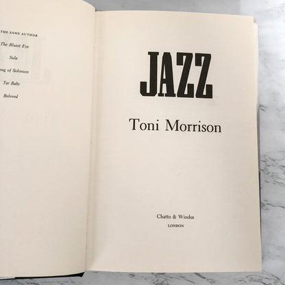 Jazz by Toni Morrison [U.K. FIRST EDITION / FIRST PRINTING]
