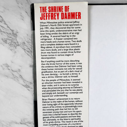 The Shrine of Jeffrey Dahmer by Brian Masters [UK FIRST EDITION] - Bookshop Apocalypse