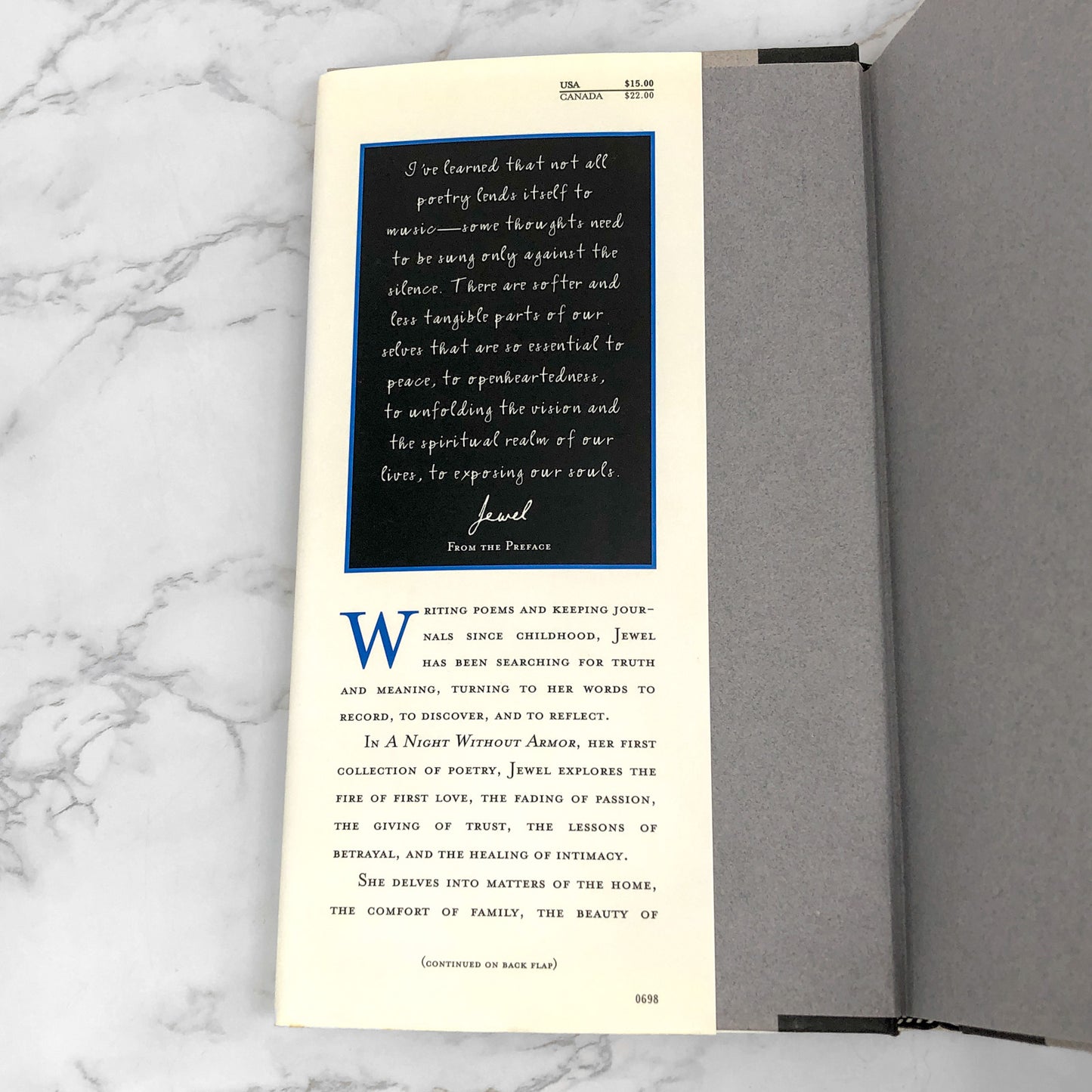 A Night Without Armor by Jewel [FIRST EDITION] 1998