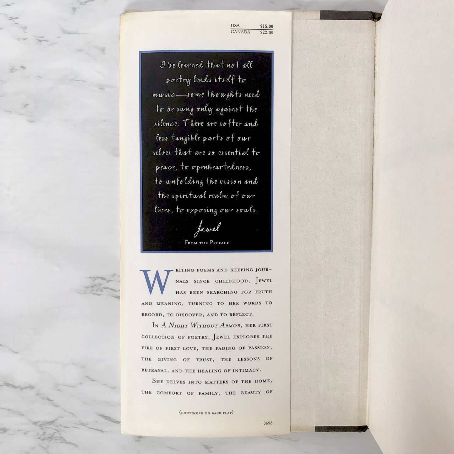 A Night Without Armor by Jewel SIGNED! [FIRST EDITION / 1998]