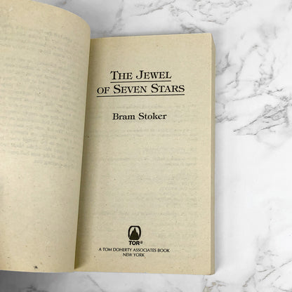 The Jewel of Seven Stars by Bram Stoker [1999 PAPERBACK] TOR Horror