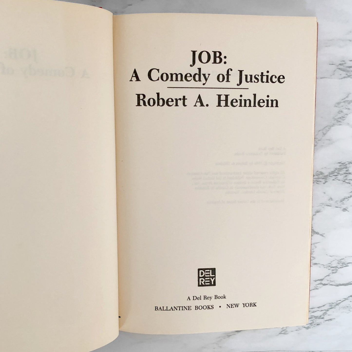 Job: A Comedy of Justice by Robert A. Heinlein [1984 HARDCOVER]
