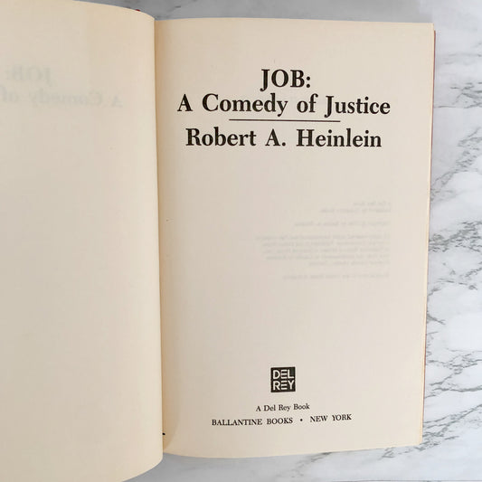 Job: A Comedy of Justice by Robert A. Heinlein [1984 HARDCOVER]