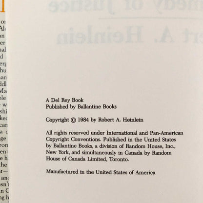 Job: A Comedy of Justice by Robert A. Heinlein [1984 HARDCOVER]